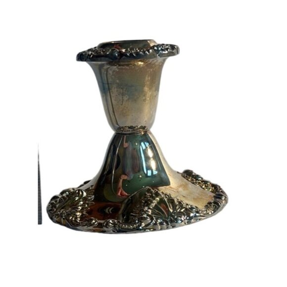 Godinger Silver Plated Candle Holder Set Of 2 NWB - Picture 7 of 7